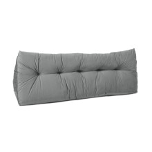 (Grey) Triangular Wedge Bedroom Headboard Cushion