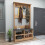 ( Atlantic Pine - Anthracite) Amelia Hallway Coat Rack with Shelves 3
