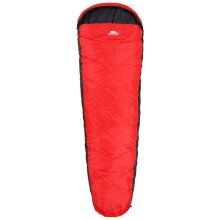(One Size, Red) Trespass Sleeping Bag 3 Season Mummy Shape Doze
