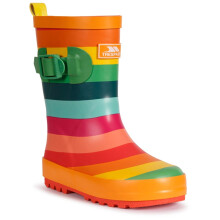 (10, Rainbow Stripe) Trespass Kids Welly Boot Wellies Puddle