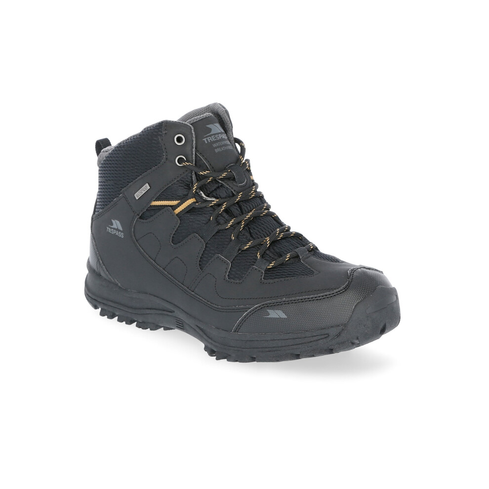 (9, Black) Trespass Mens Hiking Boots Waterproof Finley