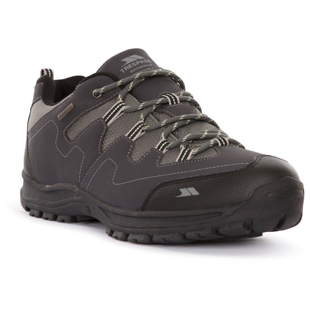 (10, Graphite) Trespass Mens Black Waterproof Boots Finley