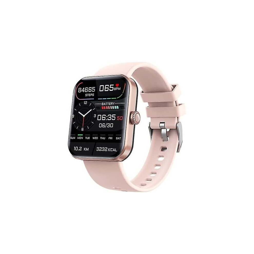 (Pink) F57l Blood Glucose Monitoring Smartwatch, Fitness Tracker With Blood Pressure Smart Watch For Men Women
