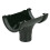 Floplast RO1 Half Round Running Outlet 112mm, Black 1
