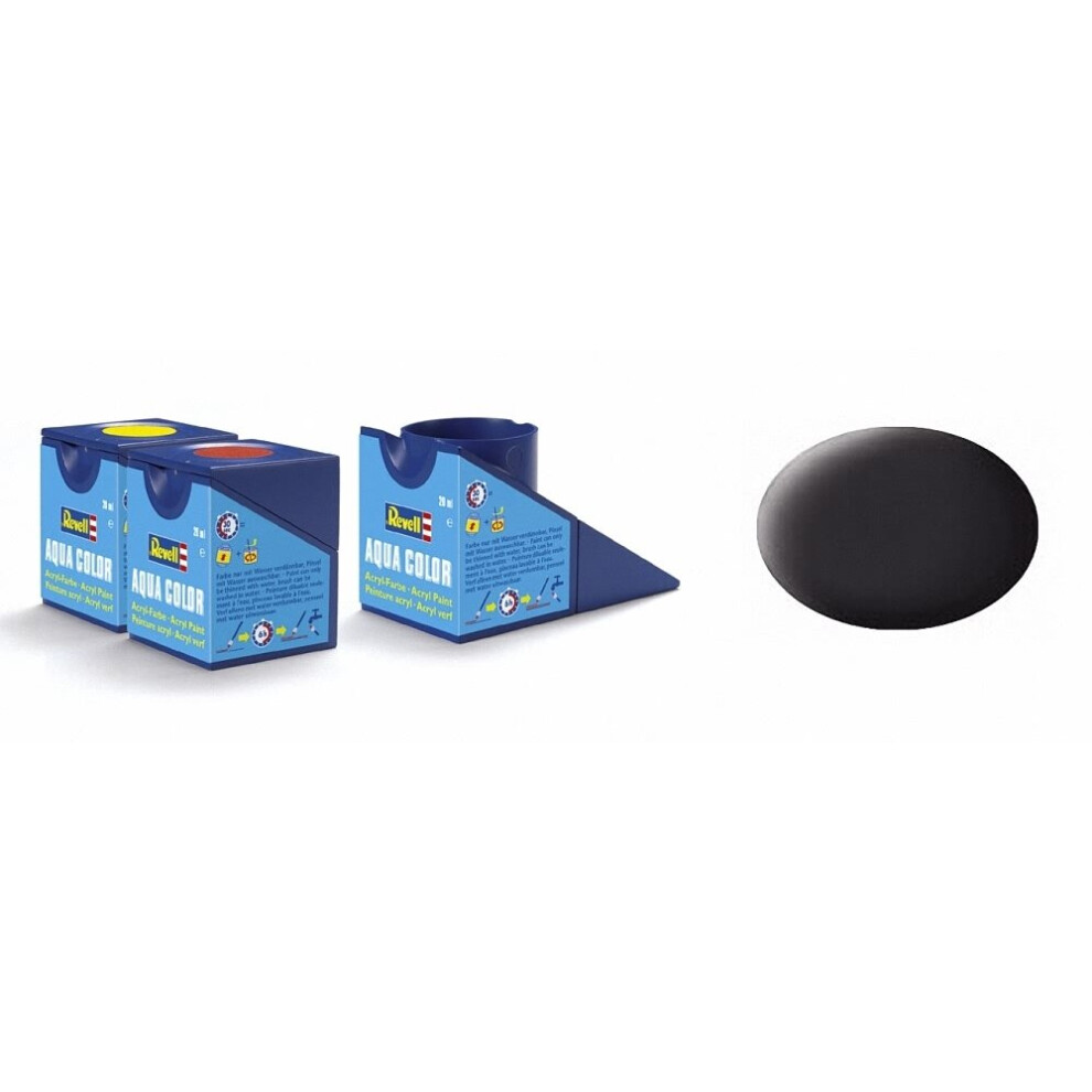 Revell Rv36106 - Aqua - 18Ml - Aqua Tar Black Matt Blue,Black