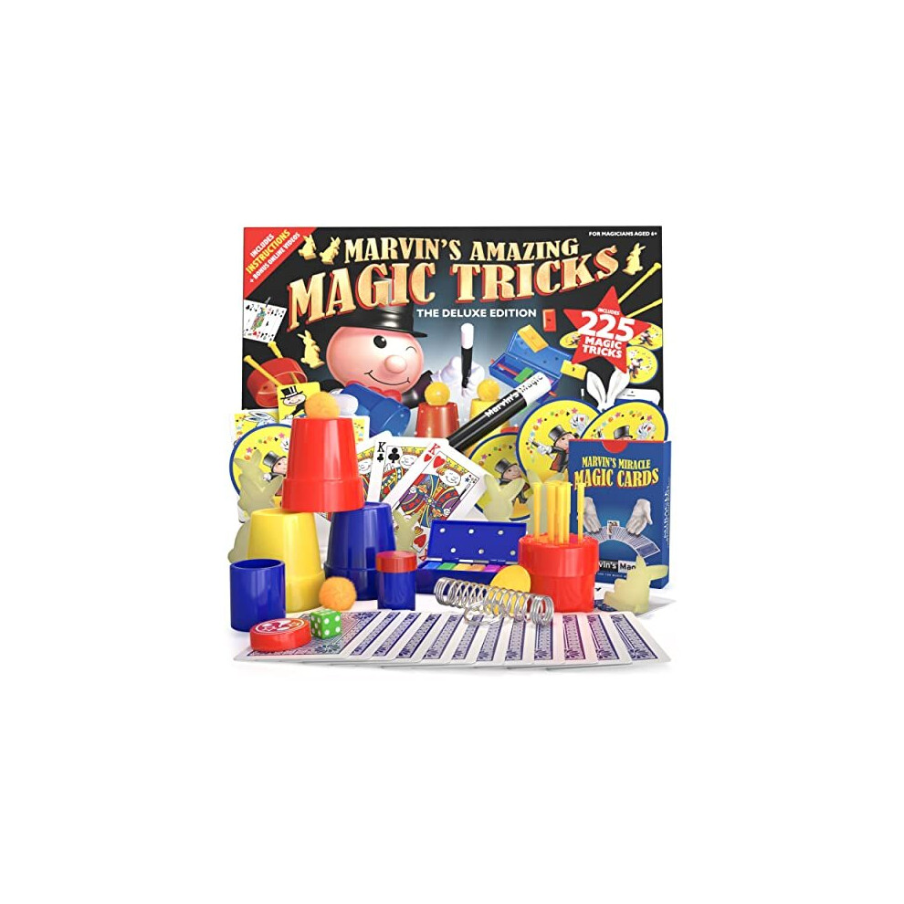 Marvin's Magic - Kids Magic Set - Box Of Tricks, Amazing Magic Tricks For Kids - Magic Made Easy Range - Includes Magic Wand, Card Tricks + Much More