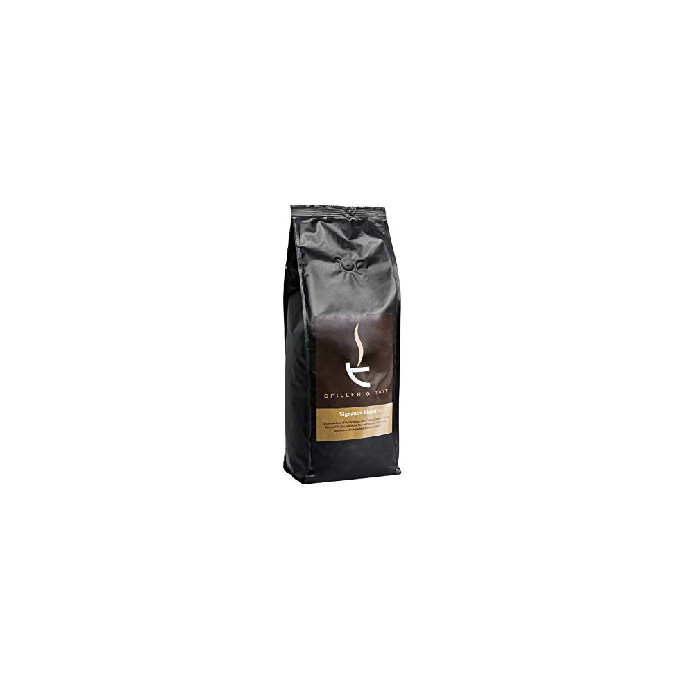 Spiller & Tait Signature Blend Coffee Beans - Multi Award Winning - Freshly Roasted In The Uk - Espresso Blend Suitable For All Coffee Machines (1Kg)