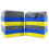 POLYTE Premium Microfibre Cleaning Towel, 40x40 cm, 36 Pack, Blue,Gray,Yellow 1