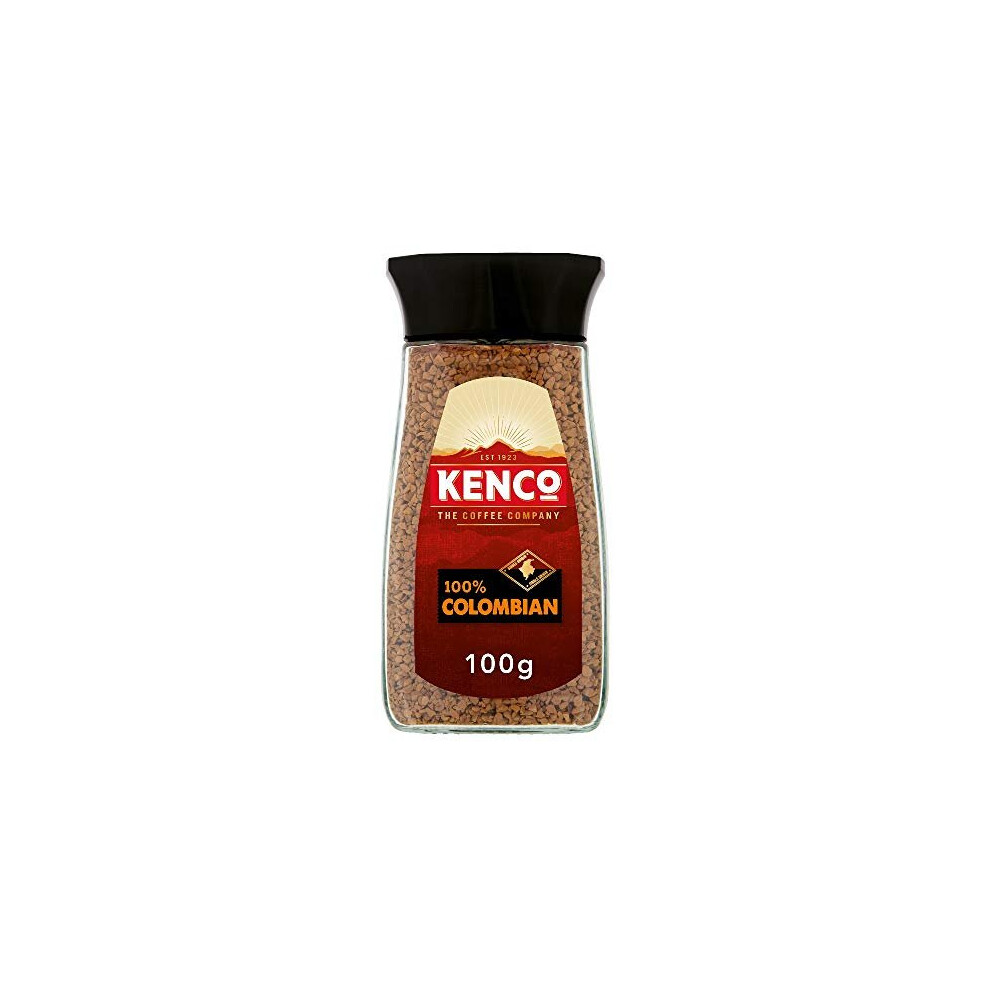 Kenco Origins Colombian Instant Coffee 100g (Pack of 6 Jars, Total 600g)