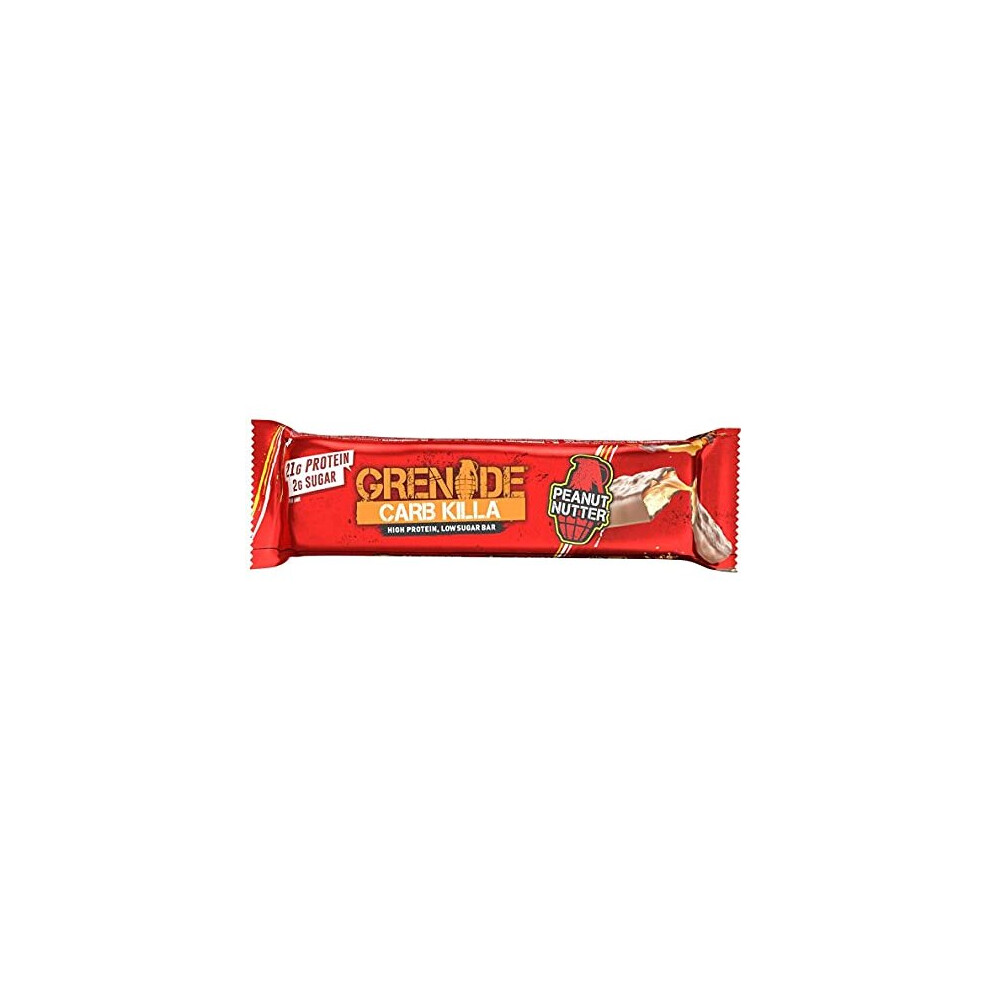 A-Z Sweetshop Grenade Carb Killa - Peanut Nutter - Pack Of 10 X 60G Bars