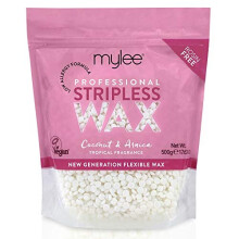 Mylee Professional Hard Wax Beads 500g, Stripless Depilatory Waxing Pellets Solid Film Beans No Strip Needed, Painless Gentle Hair Removal of Full
