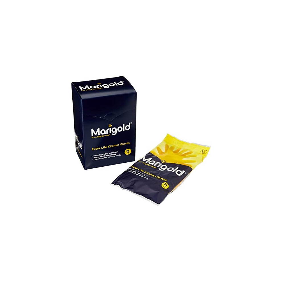 MARIGOLD GLOVES KITCHEN MEDIUM MEDIUM | 6 PACK BUNDLE,Yellow-image-OPC-PCGYKFN-NEW