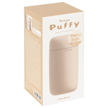 Tenga Puffy Male Masturbator Stroker | Super Soft Silicone Sex Toy | Latte Brown