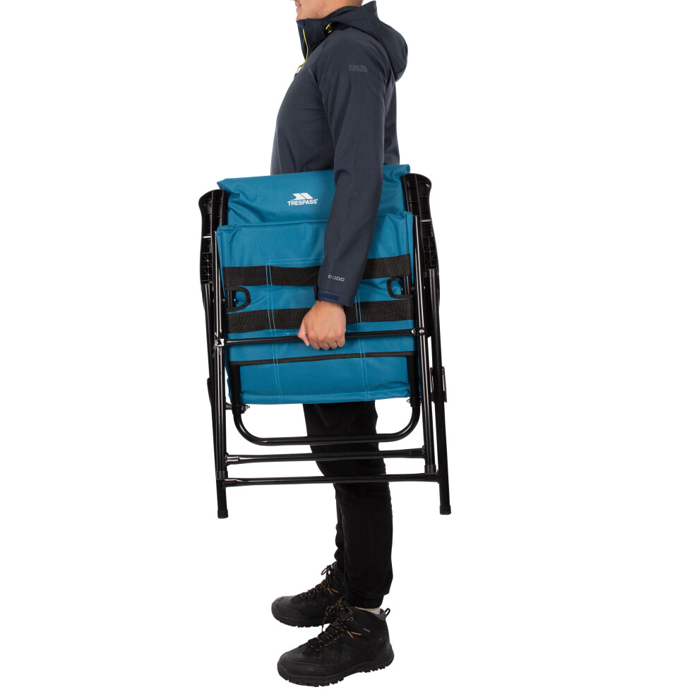 Trespass Paddy – Sedia A Sdraio Pieghevole Imbottita Per Giardino, Telaio In Acciaio, 94x60 Cm, Morbida E Compatta