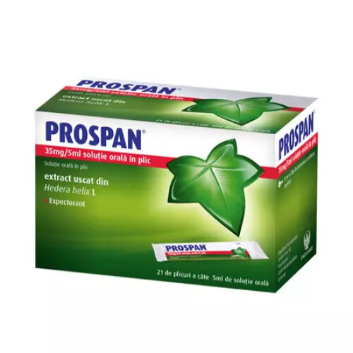 Prospan, 35 mg/5 ml oral solution, 21 sachets, expectorants