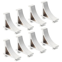8pcs Freezer Shelf Clips Refrigerator Support Hooks Cooler Shelf Brace Freezer Clips (aluminium Size 4)