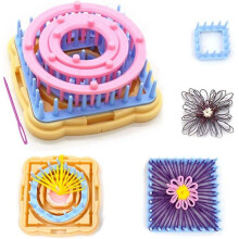 Flower Knitting Loom, Diy Kit, Knitting Wool, Round/square Knitting Looms Craft Crday Gift