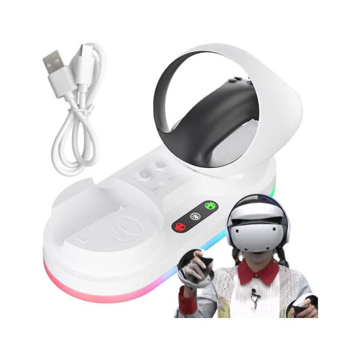 For Psvr2 Fast Charging Dock Station Charging Base For 2 Controller Charger Stand Display Vr Access 2