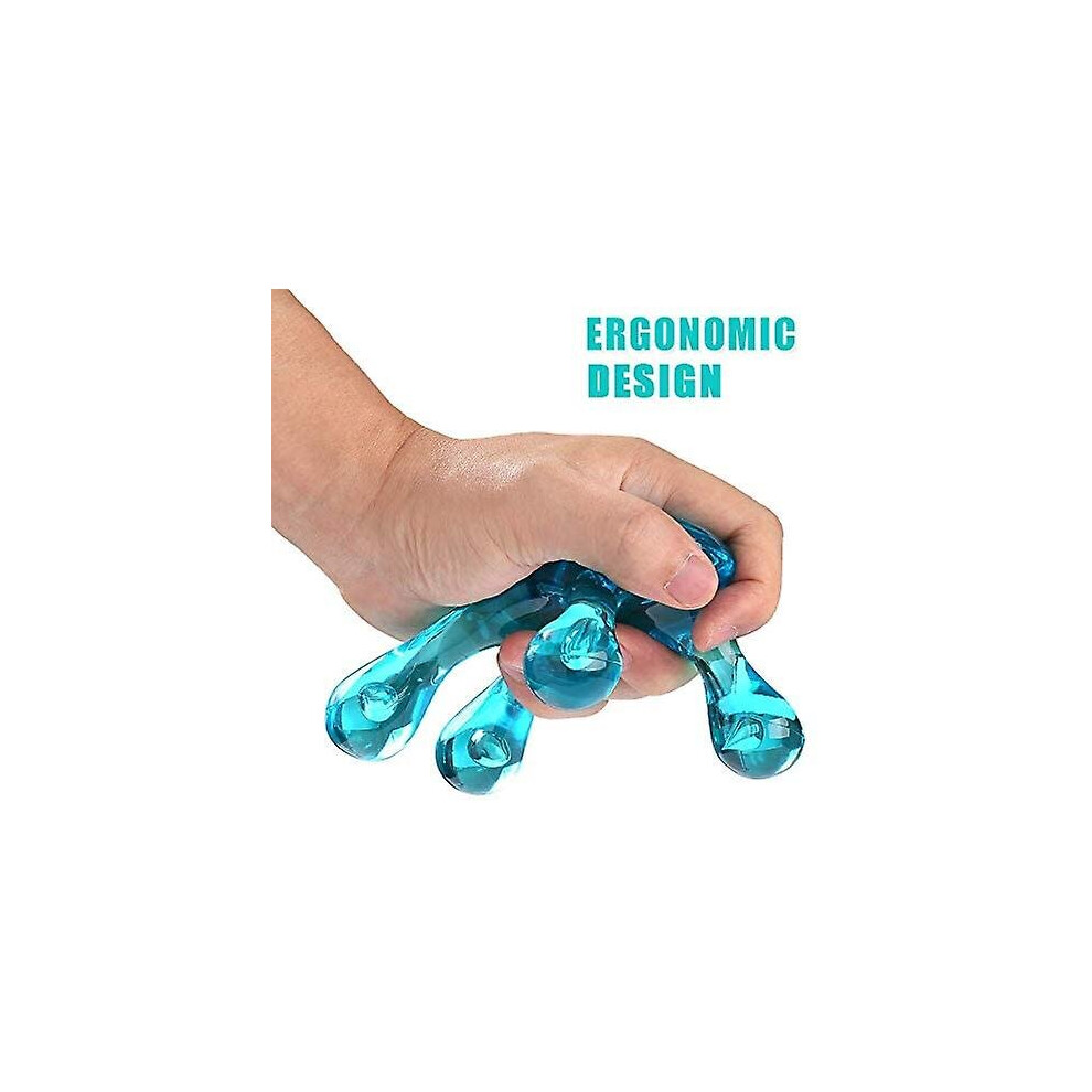 Hand Held Massage Tool, Bvn Four Point Full Body Massager, Self Massage Tool, Easy Palm Fit With Massage Knobs