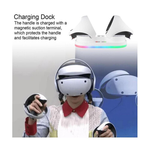 For Psvr2 Fast Charging Dock Station Charging Base For 2 Controller Charger Stand Display Vr Access 1