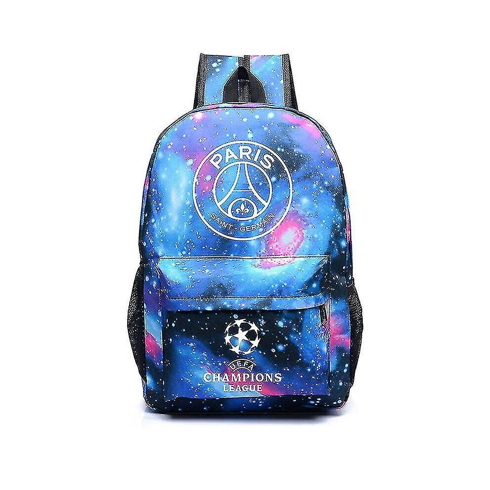 Star Paris Uefa Champions League Shoulder Bag Fan Backpack Student Schoolbag Storage Bag_x