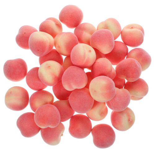 50pcs Artificial Fruit Peach Realistic Tiny Peach Lifelike Peach Simulation Foam Peach Decor 2