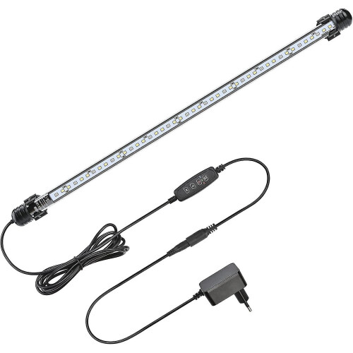 Led Aquarium Light With Timer Function, Submersible White And Blue Light, Adjustable Lighting For Fish Tank, 4w, 230 Lm