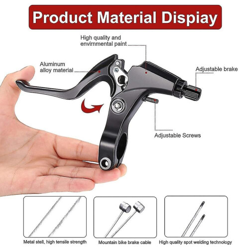Complete Bicycle Mountain Bike Set,v Brake   Outer Cables   Lever   Front 1