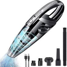 Powerful Portable 120w 2200mah Cordless Hand Vacuum Cleaner With Wet Dry Function Washable Hepa Filter And 5 Rechargeable Nozzles For Home, Table, O