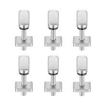 6 Pcs Surfboard Fin Screws, No Tool Stainless Steel Thumb Fin Screw For Sup Surf Longboard Paddleboard