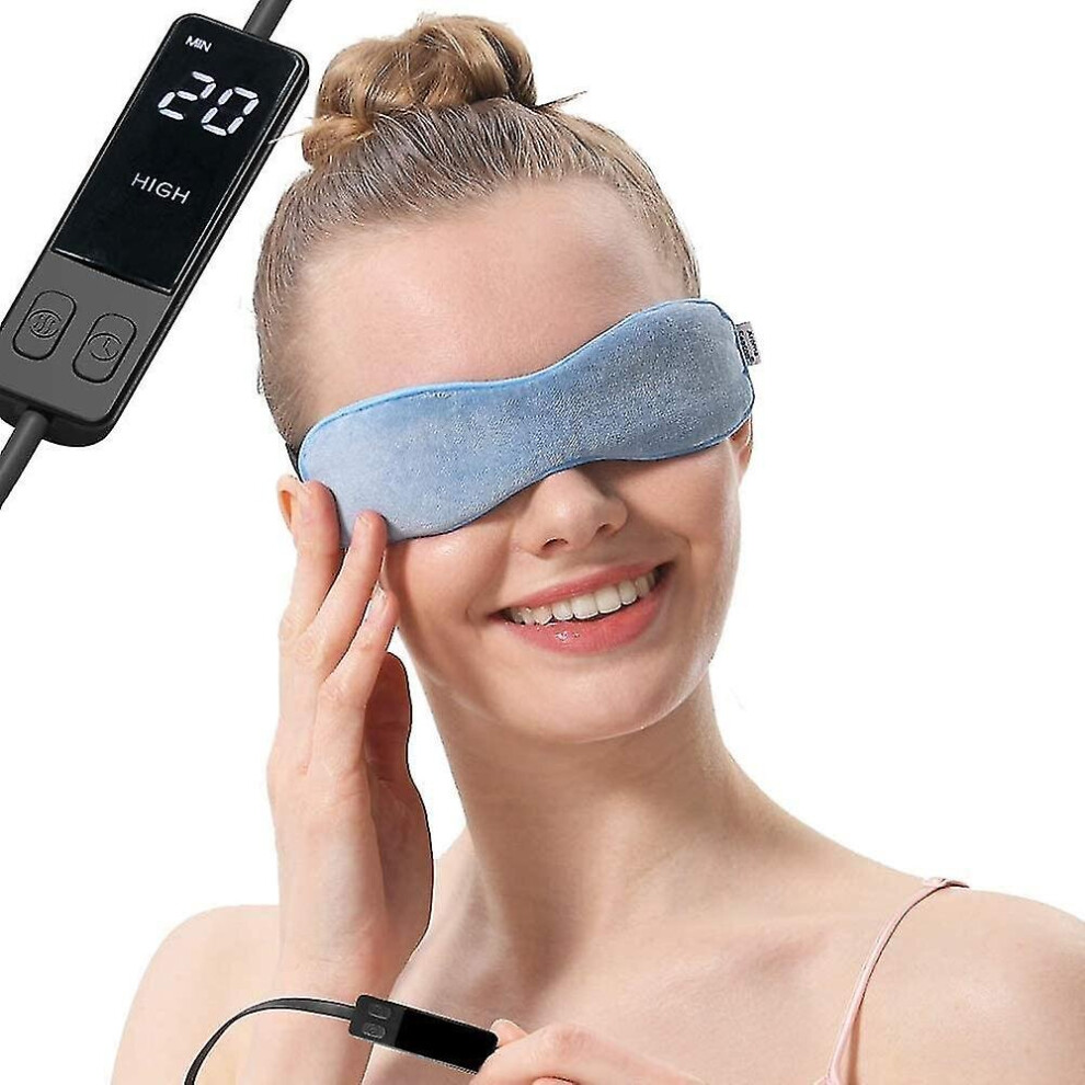 Cotton Heated Eye Mask, Ideal For Blepharitis And Dry Eye, Relief For Dry Eye, Mgd And Stye (blue)