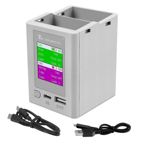 Quick Charging Hub For Mini 3 Pro Drone Battery Usb Charger With Lcd Display