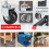 Heavy-Duty Workbench Casters Kit, 660 Lbs Capacity, Retractable Quick-Release Wheels with Foot Pedal Lock 3