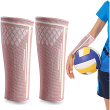 (Pink, S for 40-55 Kg) 1 Pair Volleyball Arm Sleeves Volleyball Sleeves Sports Forearm Sleeves Protect From