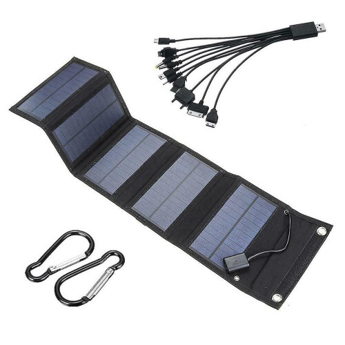 70w Foldable Usb Solar Panel Cell Charger Compatible Mobile Phone Hiking 2