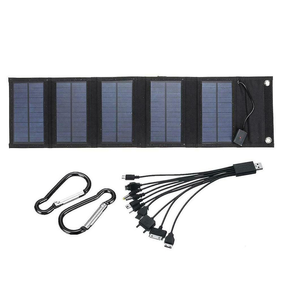 70W Foldable Usb Solar Panel Cell Charger Compatible Mobile Phone Hiking 9468842257623