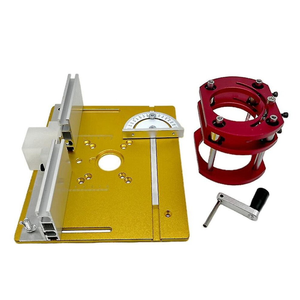 Router Plunge Base Router Lift W/ Router Table Insert Plate For 65Mm Diameter Motors 9468842010068