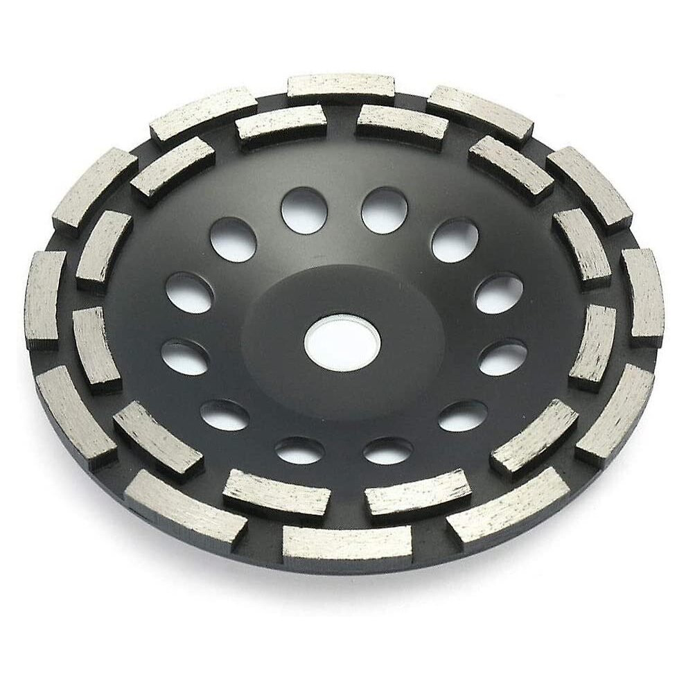 180Mm Diamond Disc For Grinding Concrete, Abrasive Wheel For Sanding Concrete, Stone, Granite, 2 Diamond Rows, (180Mm, Black) 9468842010082
