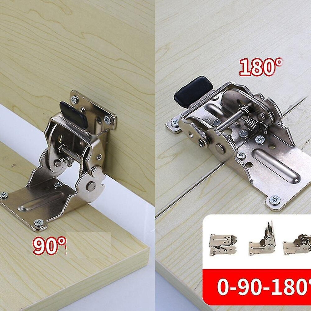 2Pcs 0-90-180 Degree Self-Locking Folding Hinge Table Legs Folding 9468842007396
