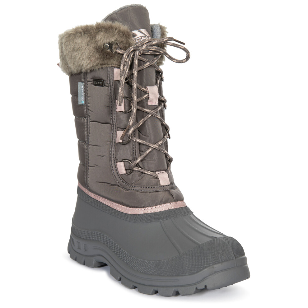 (8, Storm Grey) Trespass Womens Snow Boots Waterproof Stavra II