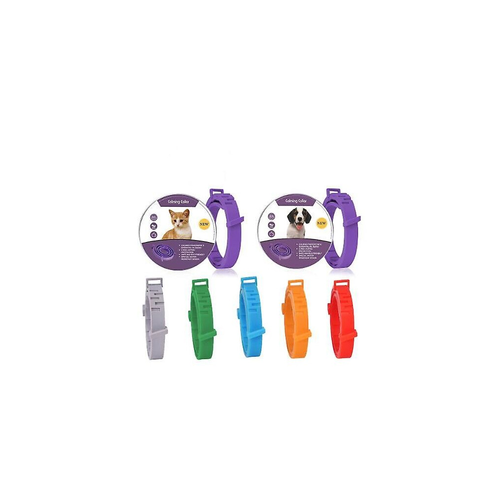 Calming Collar For Dogs Cats,adjustable Anxiety Relief Pheromone Calming Collars 60 Days Efficient Relieve Stress