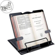 Book Holder Metal Easel Copy Holder Stand Reading/ipad/cookbook Kitchen/magazine Adjustable 6 Positi-fast Delivery