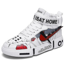 (White, 40) Childrens Shoes Naruto Breathable Sports Running Shoes Anime Sneakers 5678