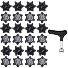 25pcs Easy To Change Studs, Universal Anti Skid Golf Shoes, With Golf Spike Wrench Two Pin Shoes Re