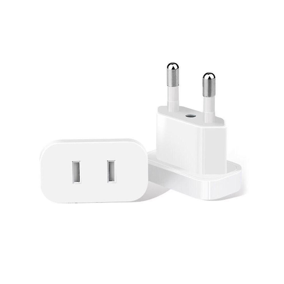 Usa To Europe Travel Charger Plug Power Socket Adapter 4.0mm Plug