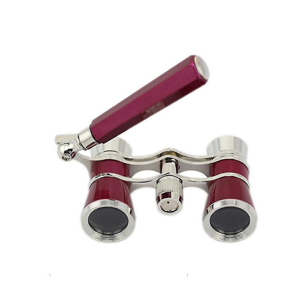 Retro Opera Glasses Binoculars 3x25 Theater Glasses Mini Binocular With Handle