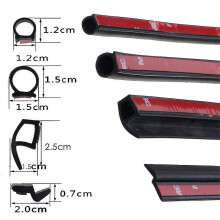 P Z D Shape Type 2 Meters Car Door Seal Strip Epdm Rubber Noise Insulation Anti-dust Soundproof Car Seal Strong 3m Adhensive