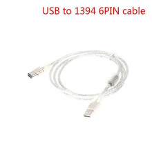 1 X Firewire Ieee 1394 6 Pin Male To Usb 2.0 Male Adaptor Convertor Cable Cord Hfmqv