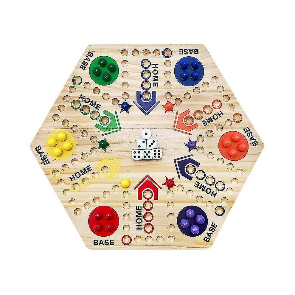 Board Game Ludo 4 Person 6 Person Track Board Party Game Wooden Game