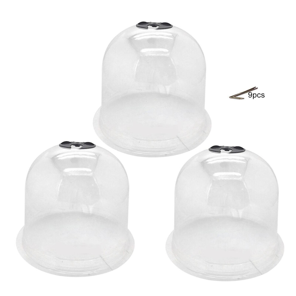 Sinknap 3pcs Reusable Garden Planting Thermal Warm Dome Cloche Protective Cover